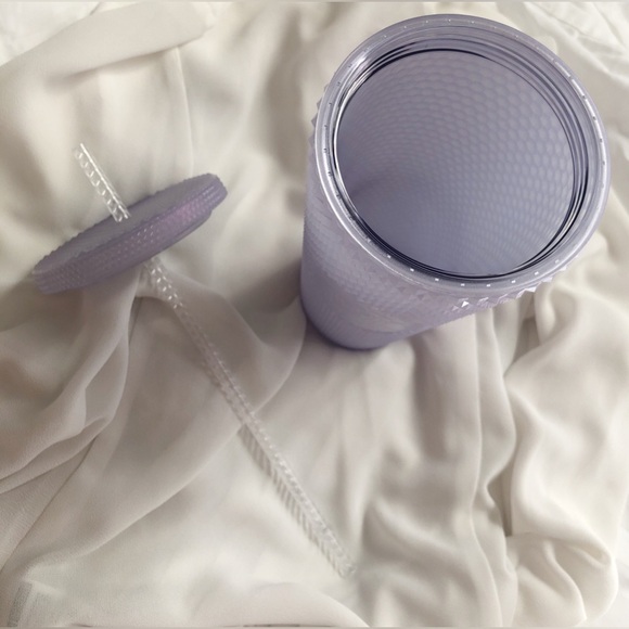 Starbucks - 2021 Holiday Studded Bling Cold Cup - Icy Lilac - 24 Oz - Picture 4 of 4